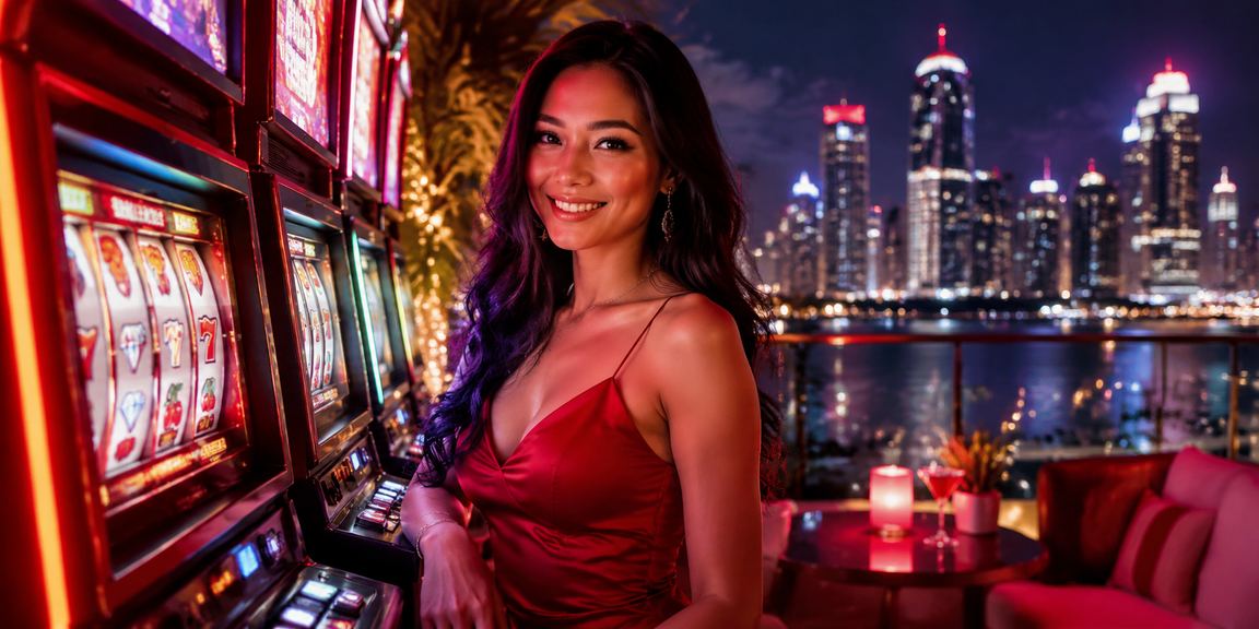 Mesin slot bergaya modern di tepi pantai dengan nuansa liburan yang santai
